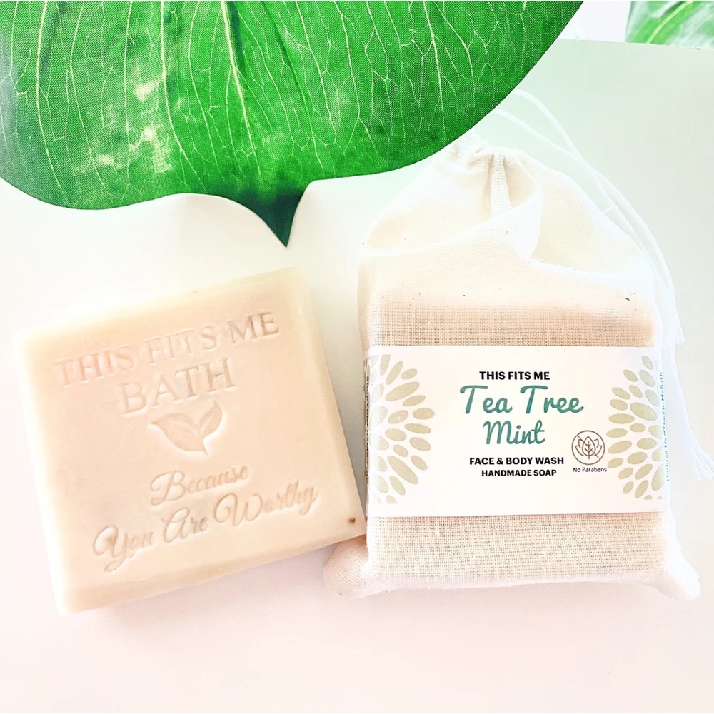 Artisan Tea Tree Mint Skincare Soap FACE BODY WASH SHAMPOO BAR This Fits Me
